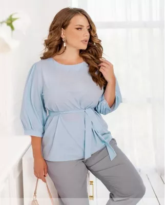 Блуза 2302 блакитна