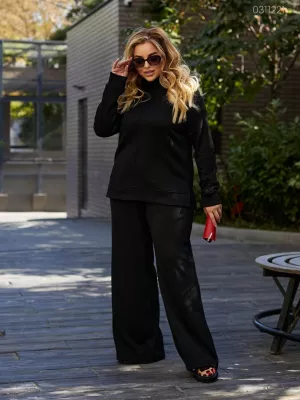 Черный костюм Колдинг свободного кроя