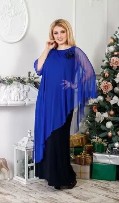 Вечірня сукня-двійка для повних 1283