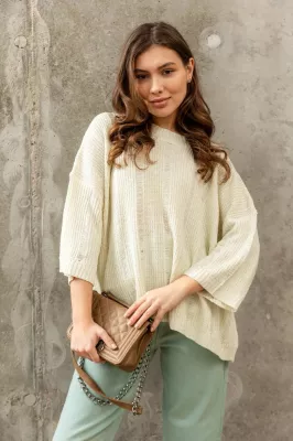 Джемпер S998.5702 молочний