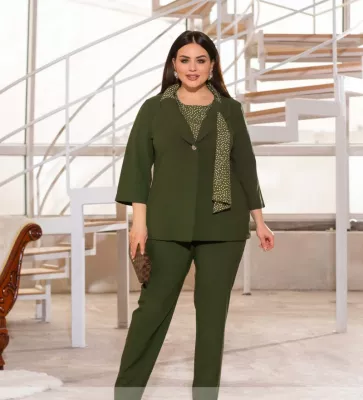 Костюм трійка 1494 хакі