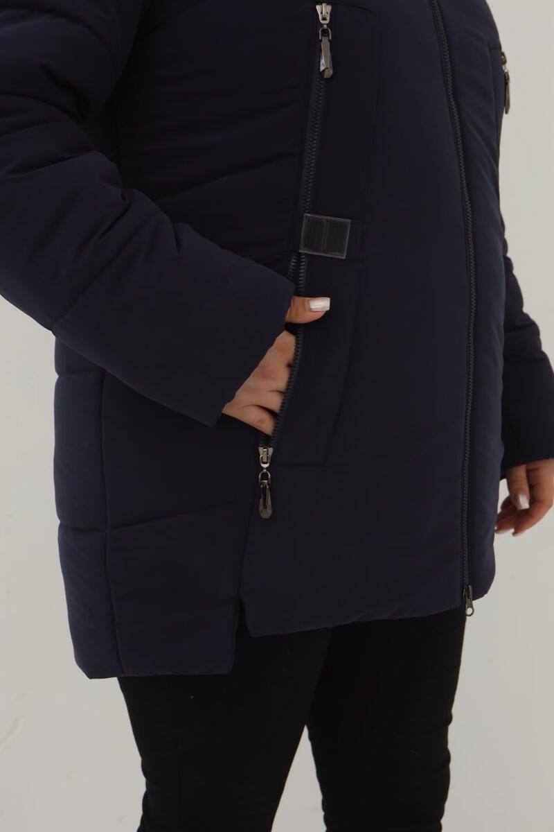 Зимова куртка М-1037/1 темно-синя