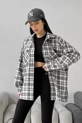 Утепленная рубашка Декса серый