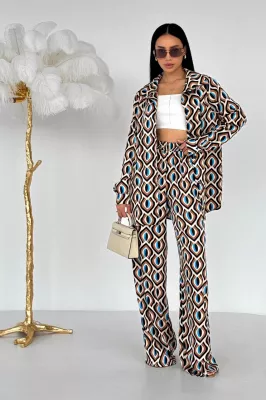 Костюм із брюками Мінт блакитний