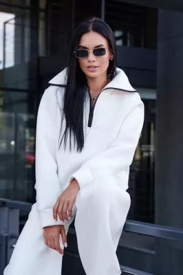 Теплый свитшот Иланда белый