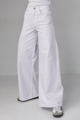 Жіночі джинси Palazzo - 3026 білий