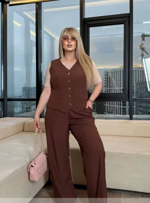 Костюм 1546 шоколадный