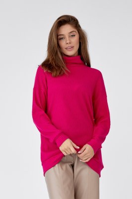 Теплий трикотажний светр 512.2 малиновий