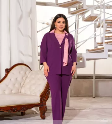 Костюм тройка 1494 фуксия