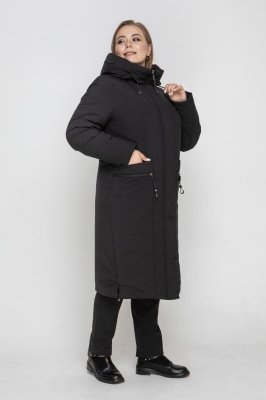 Зимове пальто М-1012 чорне