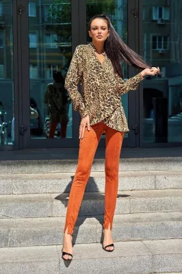 Стильна блуза Кейлі коричневий