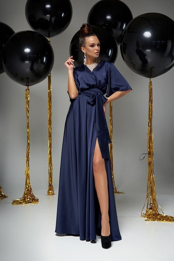 Модное вечернее платье Ариада тёмно-синий
