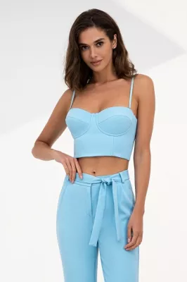 Топ-бюстьє 8301 Блакитний