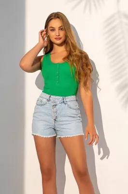 Джинсові шорти 30018 світло-блакитні