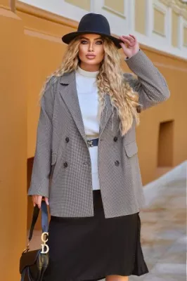 Двобортний жакет Сієна сірий