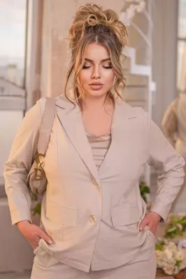 Жакет Файна бежевый