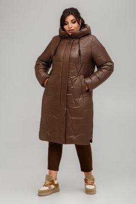 Зимнее пальто Мюнхен коричневое