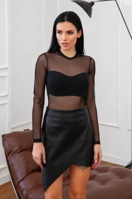 Неймовірна витончена спідниця із еко-шкіри 6198