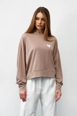 Свитшот бежевого цвета 8810