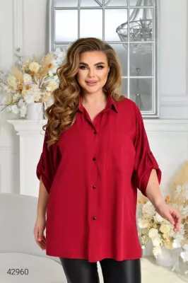 Женская рубашка больших размеров 42960