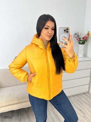 Жіноча куртка 38662 жовтий